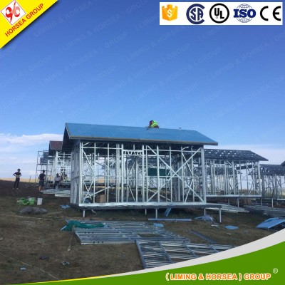 new type cheap small light gauge steel structure frame villa house