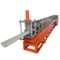 Cangzhou Manufacture Factory Cold Steel Aluminium Roof Gutter Making Roll Forming Machine